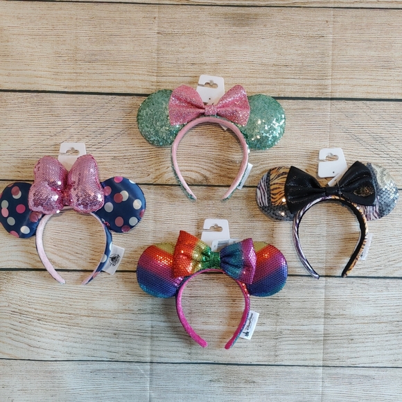 Disney Parks Sequins Minnie Ears with Polka Dots - Picture 5 of 6